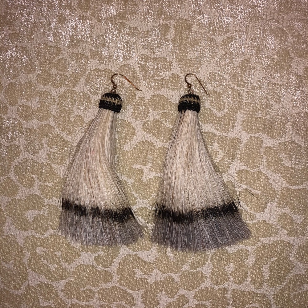Calypso St. Barth Horse Hair Tassel Earrings